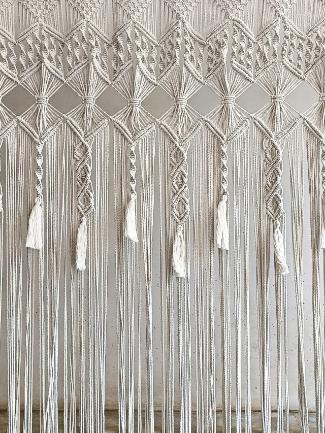 Macrame Curtain with tassels