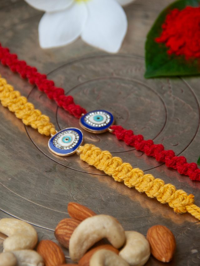 Macrame Evil Eye Rakhi (Set of 2)